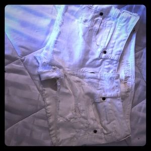 American Eagle White Jorts